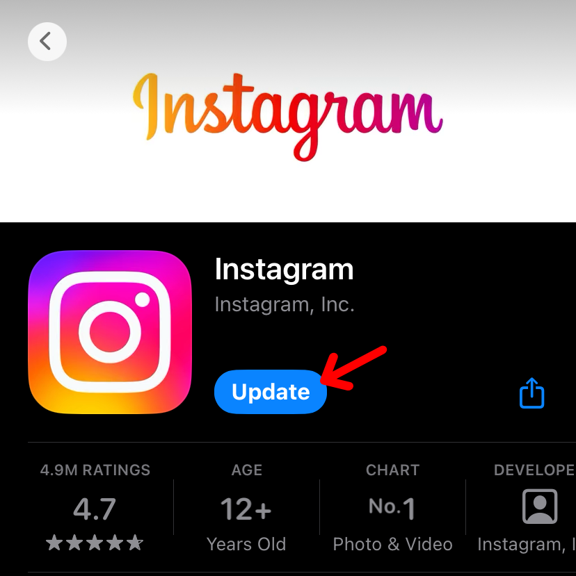 Update the Instagram app