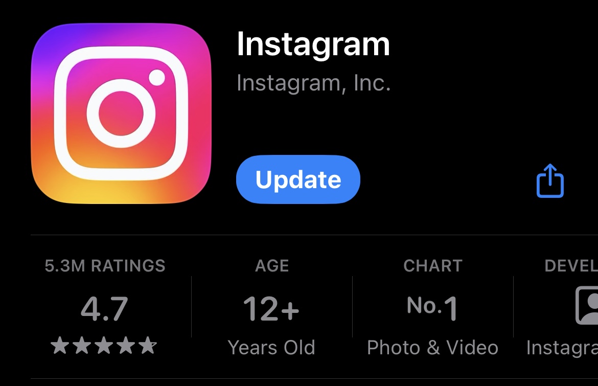 Instagram keeps crashing app not updated